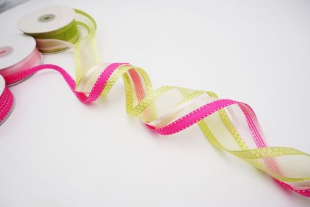 Рожевий тонкий плетений набір стрічок